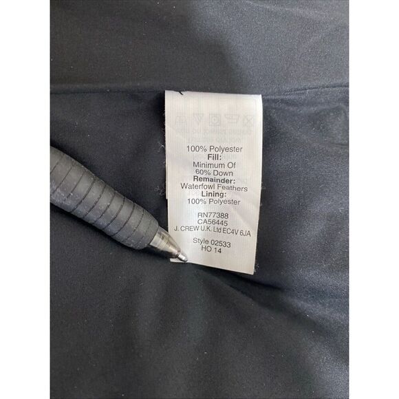 J.CREW Excursion Down Puffer Vest Herringbone Quilted Zip Women’s Size XXS EUC - Picture 11 of 11